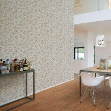 Imagem de Papel De Parede Antigua Folhagem Bege 389623ag