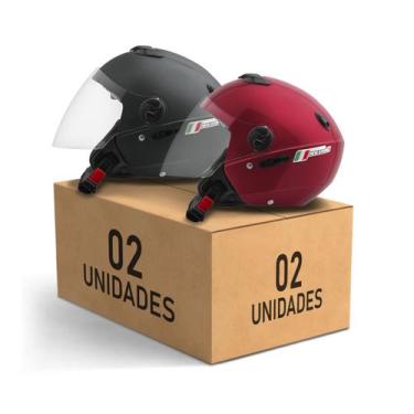 Imagem de Kit 2 Capacete Aberto New Atomic Elite Masculino Feminino Pro Tork, PR