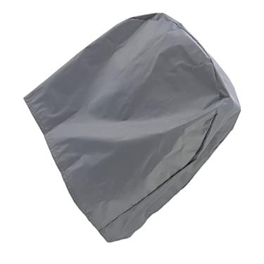 Imagem de KIMISS Capa do Ventilador Industrial - Capa de Ventilador Elétrico à Prova de Poeira à Prova d'água para Proteção Externa/interna, Proteção UV, Design Dobrável para Quarto e Sala de Estar (Cinza)