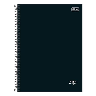 Imagem de Caderno Espiral Universitário Zip 20 Matérias Preto - Tilibra