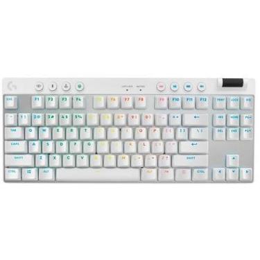 Imagem de Teclado Gamer Logitech G Pro X Tkl Lightspeed RGB,Mecânico,Switch Tactile, Branco, Us