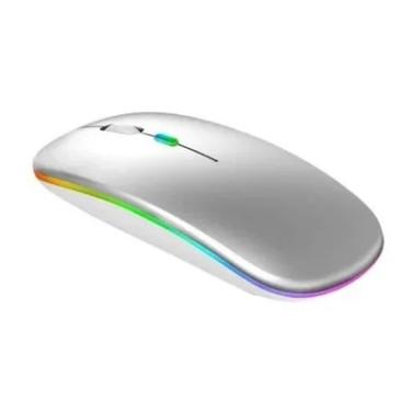 Imagem de Mouse Bluetooth Recarregável Para Macbook Air 13 M1 - Prata