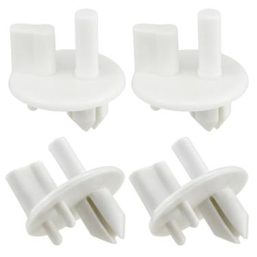 Imagem de HONSNKS 4 peças de suporte de capa de prateleira mais nítida, 241993101 peça de substituição de prateleira para geladeira Frigi-daire substituir 1513081 240350802 AP4393090 AH2358879 PS2358879