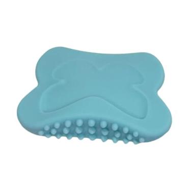 Imagem de Kokiya Ferramenta de massagem manual Gua Sha, antiderrapante, exclusiva e confortável, silicone, escova para prancha de guasha, presente para spa corporal, Azul