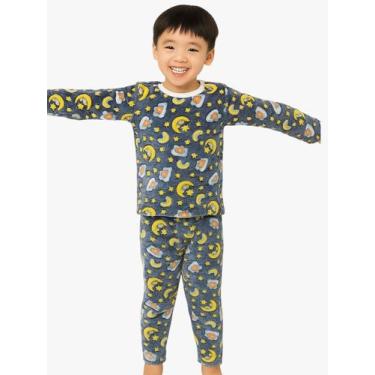 Imagem de Conjunto Infantil Fleece Estampado Brilha No Escuro Meninos - Wju Jean