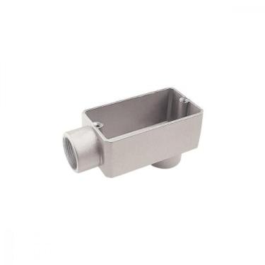 Imagem de Condulete fixo 3/4" tipo "LB" - sem tampa / sem rosca / sem pintura - 
