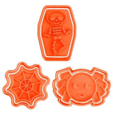 Imagem de Kit Cortador e Carimbo Halloween 5 3D - Ref. 1029 - 5,5cm - 2 unidades