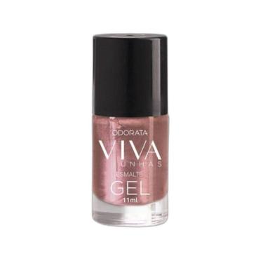 Imagem de Esmalte Em Gel Riqueza Rosado Cintilante Não Precisa Cabine