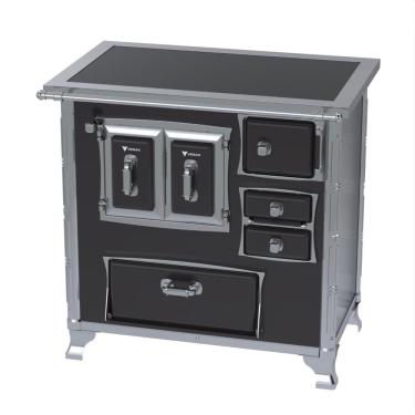 Imagem de Fogao a Lenha Venax GII n 1 Sec XVIII Premium Preto Gab SE