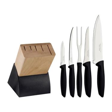 Imagem de Faqueiro Plenus 6 Peças + Tábua Churrasco 40X28 - Tramontina