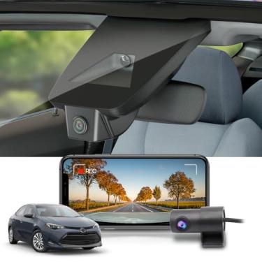 Imagem de Fitcamx Frente 2160P+Traseiro 1080P Dash Cam Adequada para Toyota Corolla 2017-2019 L LE Eco XLE SE XSE (11th Gen), OEM Olhar, Dual HD Vídeo, WiFi, Loop Gravação, G-Sensor, Plug & Play, 128GB Cartão