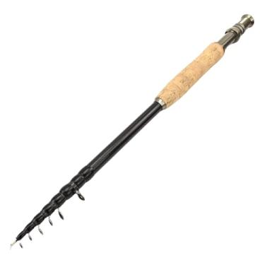 Imagem de Vara de pesca telescópica, vara de mosca de carbono portátil de 2,8 m com alça macia, acessório leve para equipamento de pesca ao ar livre
