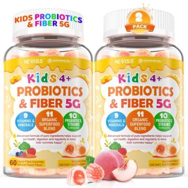 Imagem de Probiotics + Fiber Gummies NEVISS para crianças e adolescentes, pacote