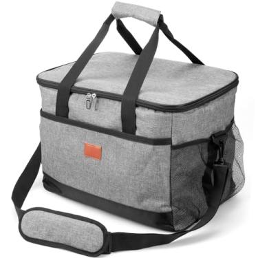 Imagem de Bolsa térmica térmica de 35 L, impermeável, de tecido Oxford, bolsa térmica de grande capacidade, com alça de ombro ergonômica removível e isolada, lancheira à prova de vazamento, para homens e festas