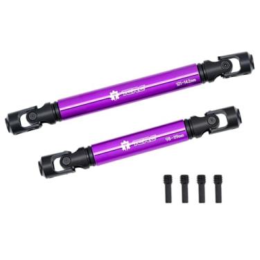 Imagem de TCRC Hard Steel Aluminum Center Drive Shafts Set for 1/10 324MM Wheelbase Traxxas TRX-4 RC Crawler Car Upgrades,Purple
