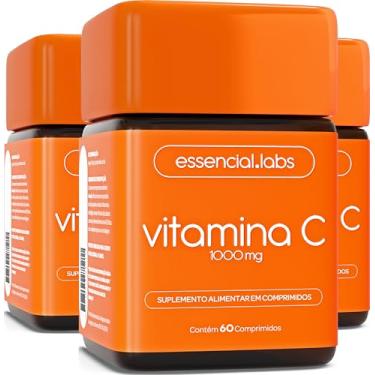 Imagem de 03 POTES DA VITAMINA C 1000mg - FÓRMULA 100% PURA E CONCENTRADA - 180 DOSES