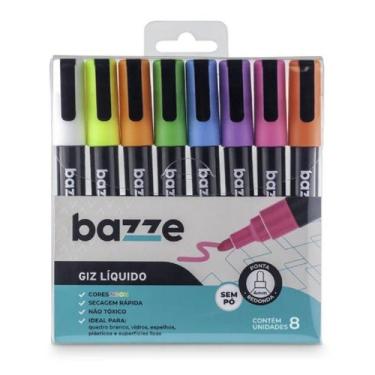 Imagem de Giz Liquido Com 8 Cores Bazze 904713
