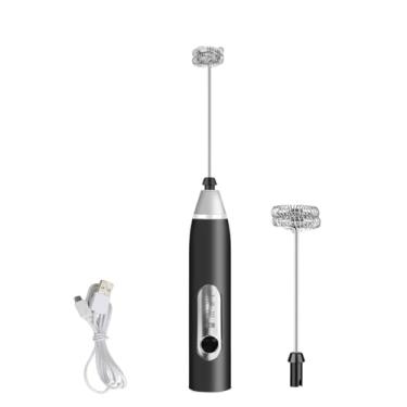 Imagem de Misturador Bebidas Mini Mixer Elétrico Portátil para Café Ovos Fuê 3 Velocidades Batedor Recarregável Premium Mundo F&s