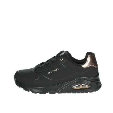 Imagem de Skechers Tênis infantil unissex Uno Gen1-Shimmer Away, Preto/preto, 11 Little Kid