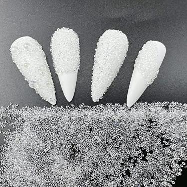 Imagem de 8800 peças transparentes Pixie cristais strass - 1,2 mm micro pedras brilhantes contas para unhas - mini diamantes de areia pedra Swarovski brilho - cristais de vidro de açúcar, joias minúsculas
