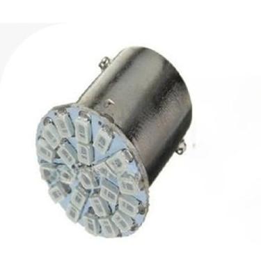 Imagem de Lâmpadas LED para luzes traseiras, luzes de freio e luzes intermitentes (02 Polo Azul 22 led,04 Uni)