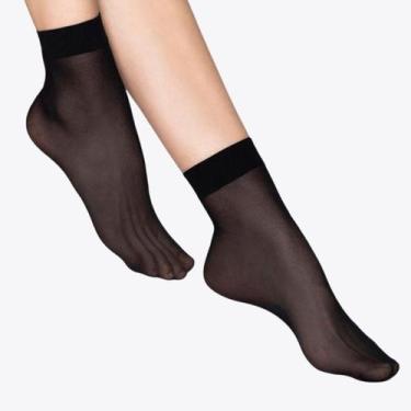 Imagem de Kit 6 Pares de Meias Loba Lupo Soquete Fina Fio 20 05530-001, Preto, U