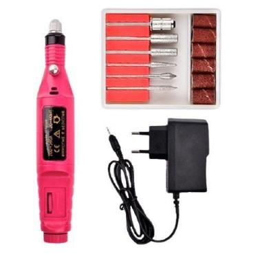 Imagem de Lixadeira Caneta Motor Unha Elétrica Profissional Bivolt - MARKELK