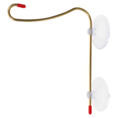 Imagem de HEMOTON Suporte de montagem de janela para alimentadores de beija-flor durável com ventosas para alimentador de pássaros na parede e uso externo para decoração de jardim