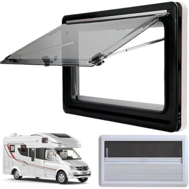 Imagem de Janela Lateral Matizada Para Caravana, Janelas De Motorhome, Vidro Quadrado De Liga De Alumínio Acrílico Com Isolamento Duplo Para Autocaravanas E Caravanas, 1000x450mm