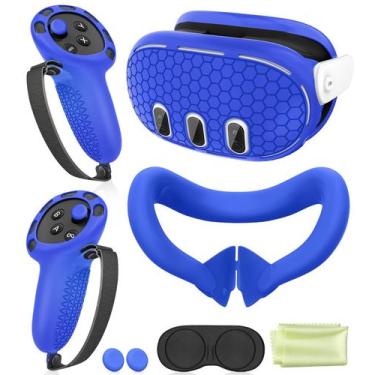 Imagem de Conjunto de capa protetora para Oculus/Meta Quest 3 - azul - YRXVW