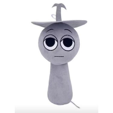 Imagem de Pelúcia Sprunki Incredibox /Jogo Roblox - Sem Marca, Cinza