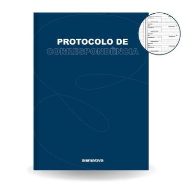 Imagem de Caderno Livro Protocolo de Correspondência 104 Folhas Capa Dura 1/4 Id