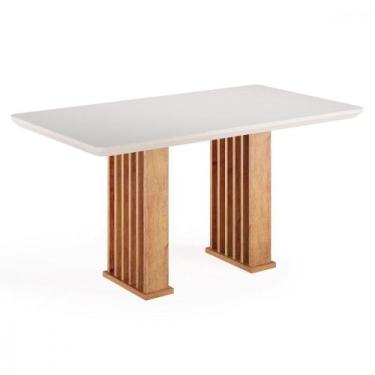 Imagem de Mesa De Jantar Munique 160x90 Mel Blonde Off White Viero Mel-blonde E 