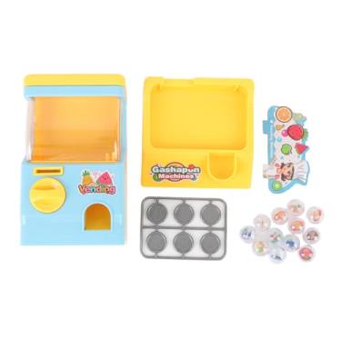 Imagem de aqxreight Trógio Em Miniatura de Máquina de Venda Automática de Cápsulas para Crianças Com Caixas de Ovo Surpresa para Meninos e Meninas Diversão Educacional (Azul (silicone))