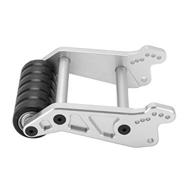 Imagem de Ymiko Barra de Rodas, Barra de Rodas para Mini Bicicleta Com Padrão de de Alumínio Mini Bike Wheelie Bar para Losi LMT Eixo Sólido 4WD LOS04022 1/8 RC CAR (Prata)