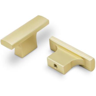 Imagem de Knobs de armário Amasideca Brushed Gold Kitchen, pacote com 20