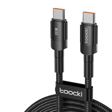 Imagem de Cabo Toocki Mont USB C 100W 6A com Carregamento Rápido - Compatível com Android, IPhone...