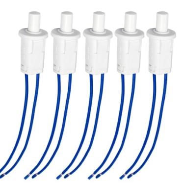 Imagem de Gebildet 5 Peças De Interruptor De Luz De Porta 10Mm Ac250V 0,5A/Ac125V 1A, Normalmente Fechado, Interruptor De Botão De Pressão Momentâneo Para Luz De Geladeira