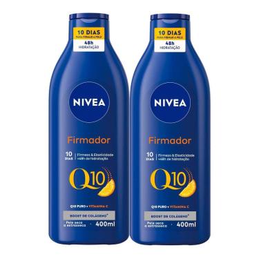 Imagem de Kit 2 Loção Hidratante Nivea Firmador Q10 + Vitamina C Pele Seca a Extrasseca 400ml