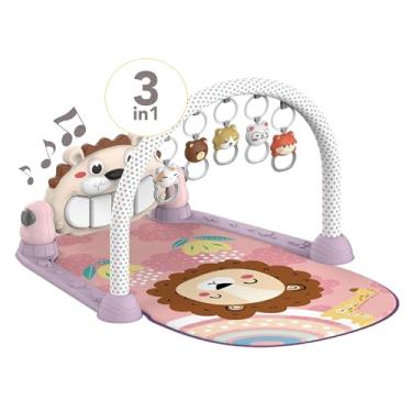 Imagem de Maxi Baby Tapete de Atividades Bebê Piano Musical Lion (Rosa)