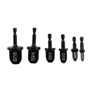 Imagem de KAIYUEMAOYI 6 Peças de Ferramentas Expansoras de Tubo de Cobre para Condicionadores de Ar, Ferramenta de Crimpagem de Tubo Manual, Kit de Reparo para Condicionado, Cabo Hexagonal