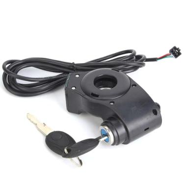 Imagem de NATEFEMIN Interruptor de controle do acelerador de bicicleta elétrica, visor de tensão com indicador de chave para bicicleta E-Scooter