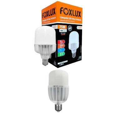 Imagem de Kit 2 Lampada Led Alta Potencia 75w 6500k E-27 Bivolt Foxlux