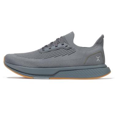 Imagem de FLUX FOOTWEAR Adapt Runners para mulheres e homens, sapatos minimalistas – bico largo, sola sem queda, leve e flexível, perfeito para caminhar, correr e conforto diário, Cinza/Goma, 12.5 Women/11 Men