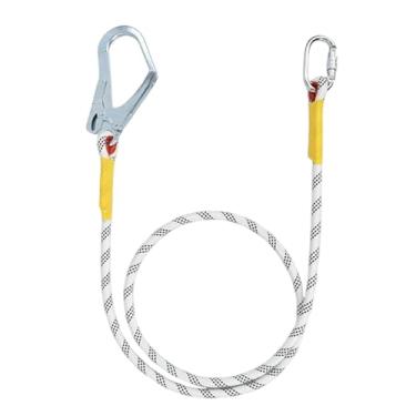 Imagem de Amagogo Arnês com mosquetão, corda de proteção contra quedas, equipamento de proteção para trabalho em altitudes elevadas, arborista, Gancho Simples de 2