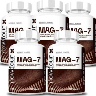 Imagem de Suplemento Mag-7 120 Cápsulas Kit 05 Unidades - New Four