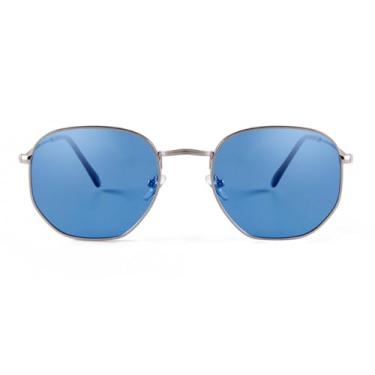 Imagem de VFDHN Óculos de sol polarizados retrô femininos Uv400, óculos de sol hexagonal para dirigir, feminino e masculino (3)