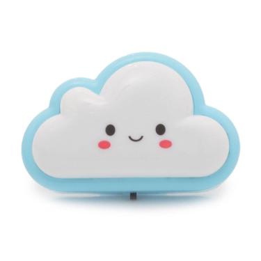 Imagem de Abajur De Tomada Infantil Luz Noturna Led Nuvem - Azul