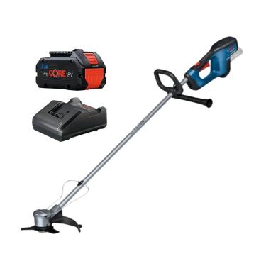 Imagem de Kit Roçadeira GFR18V23 Bateria e Carregador 18V Bosch 06008D10E0000 1600A016GK000 2608000733000