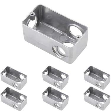 Imagem de 7 Condulete Múltiplo Modelo L 1 Polegada Em Alumínio Sieg Prateado